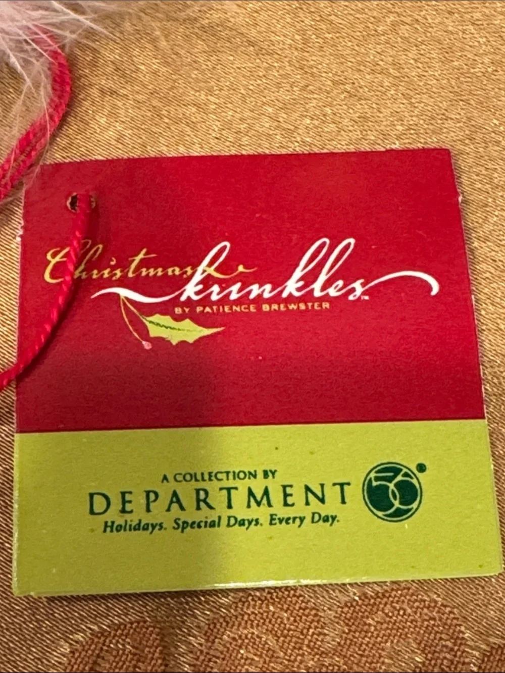 Dept 56 Krinkles “Angela the Christmas Goose” by Patience Brewster - NWT